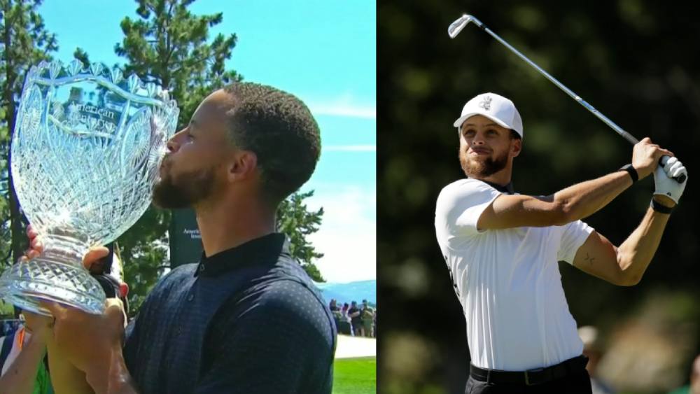 Stephen Curry brings home American Century Title with hawk on 18 US