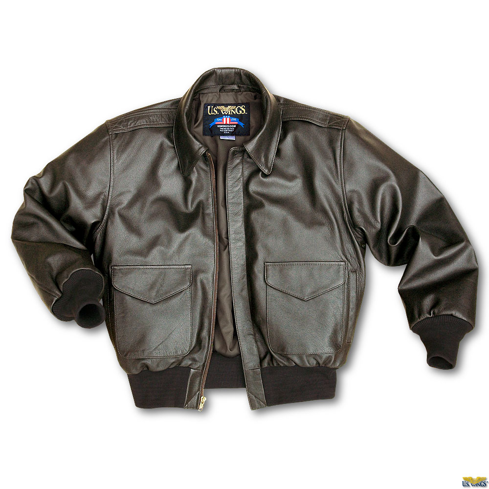 US Wings Leather Flight Jacket Modern A2