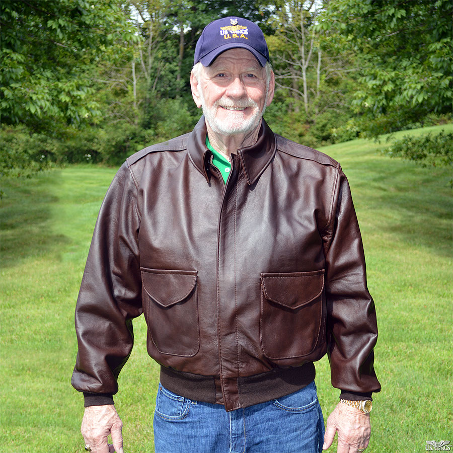 Kangaroo Leather Bomber Jacket