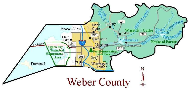 Map of Weber County