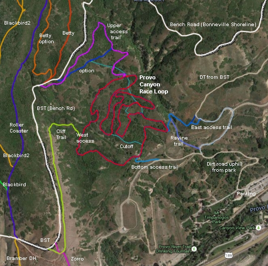 Provo Canyon Race Loop Trail Guide