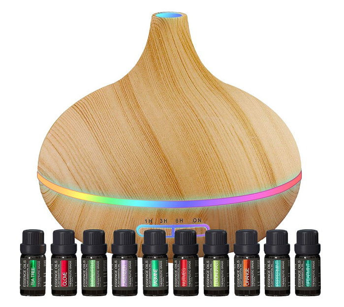 Ultrasonic Diffuser & Essential Oils Set for 24.99! *One Day Only