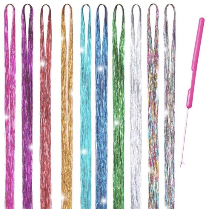Colored Hair Tinsel Packs of 25 for only 8.48 Shipped (Reg. 10.99