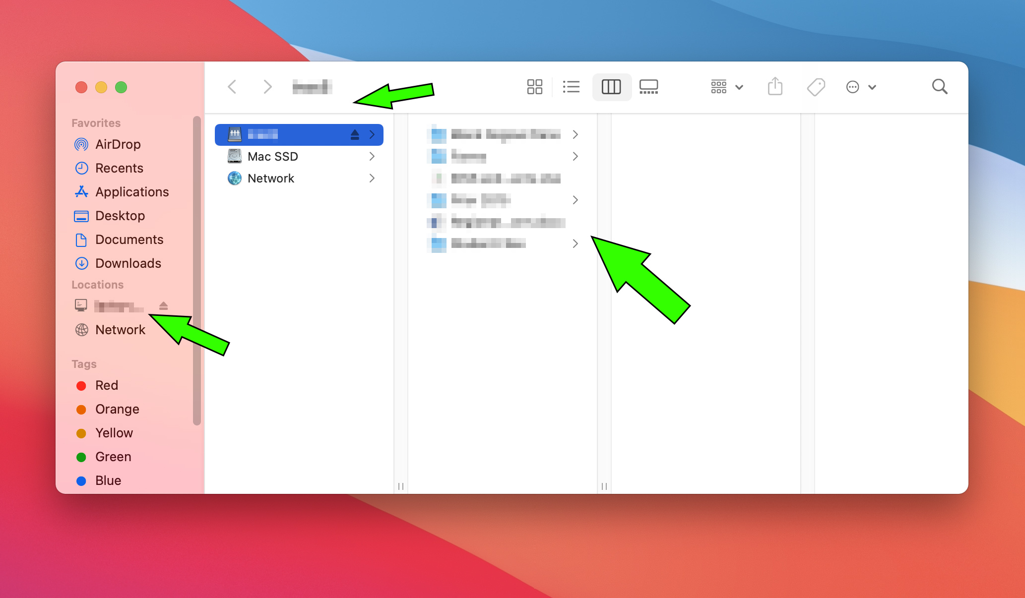 Connecting to a network shared drive on macOS