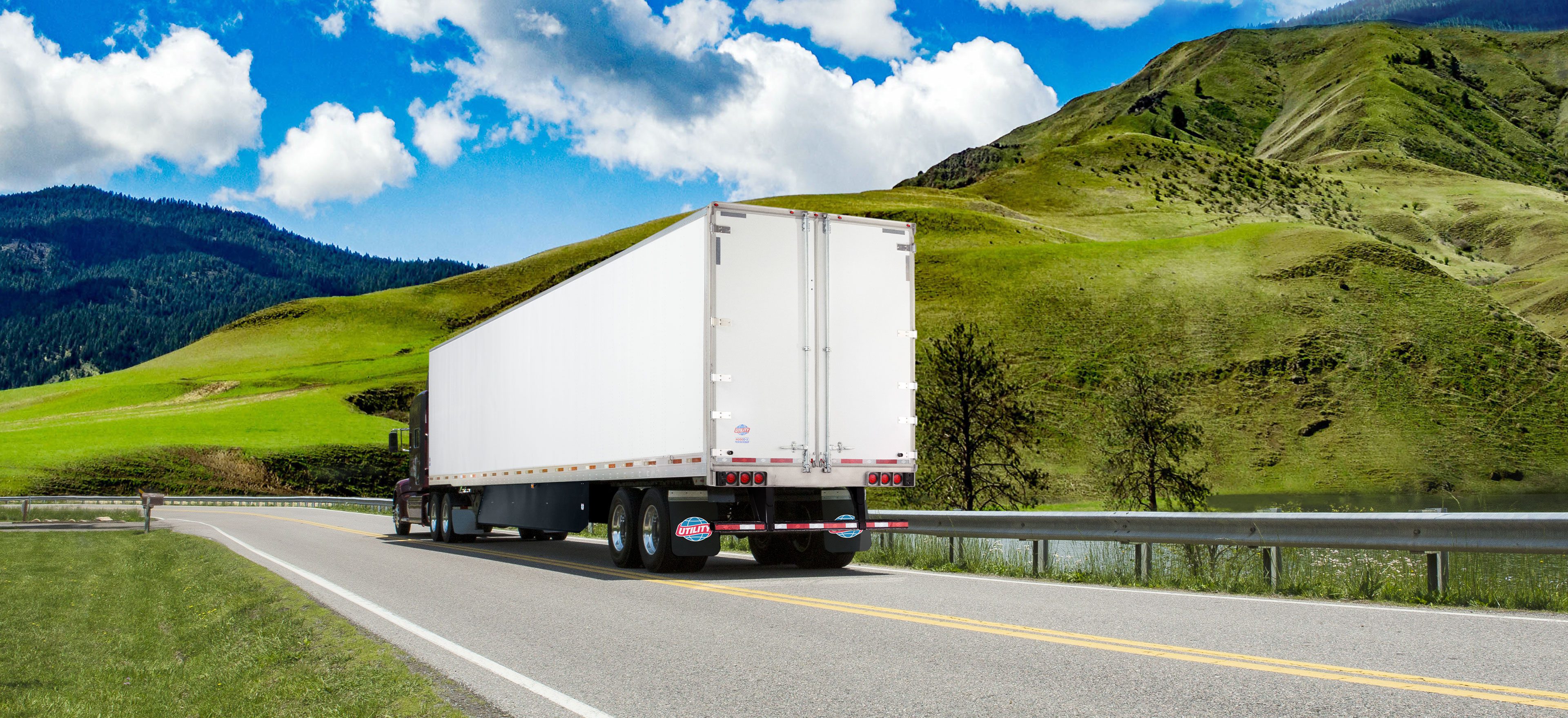 Utility Trailer dry vans, flatbeds, reefers with integrated TRUs