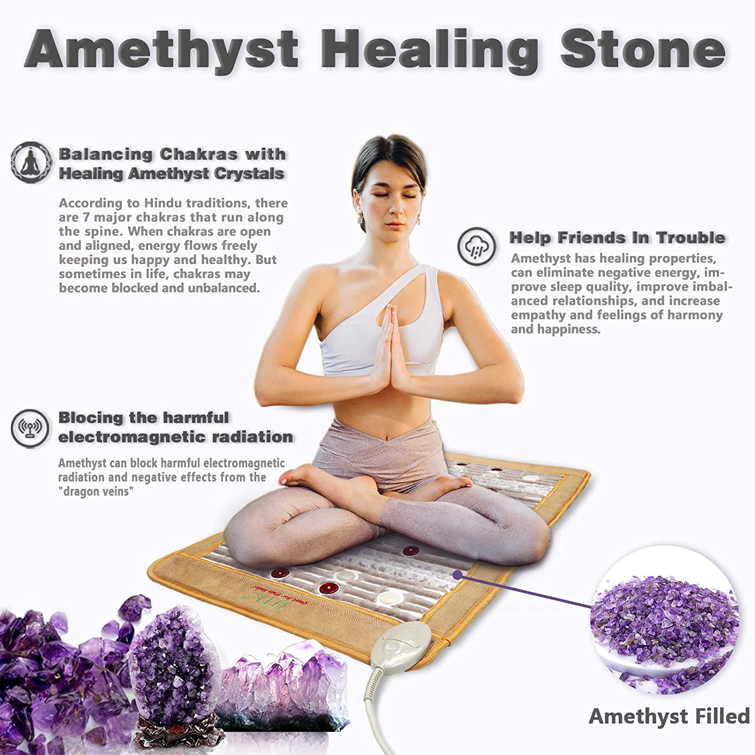 UTK Photon Heating Mat, Far Infrared Heating Pad for Pain Relief