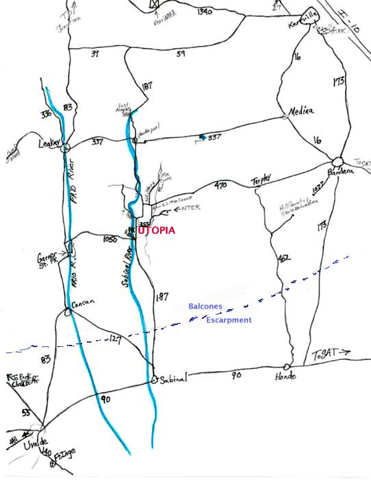 Local Site Guide and Community Page Utopia, Texas Sabinal River Valley