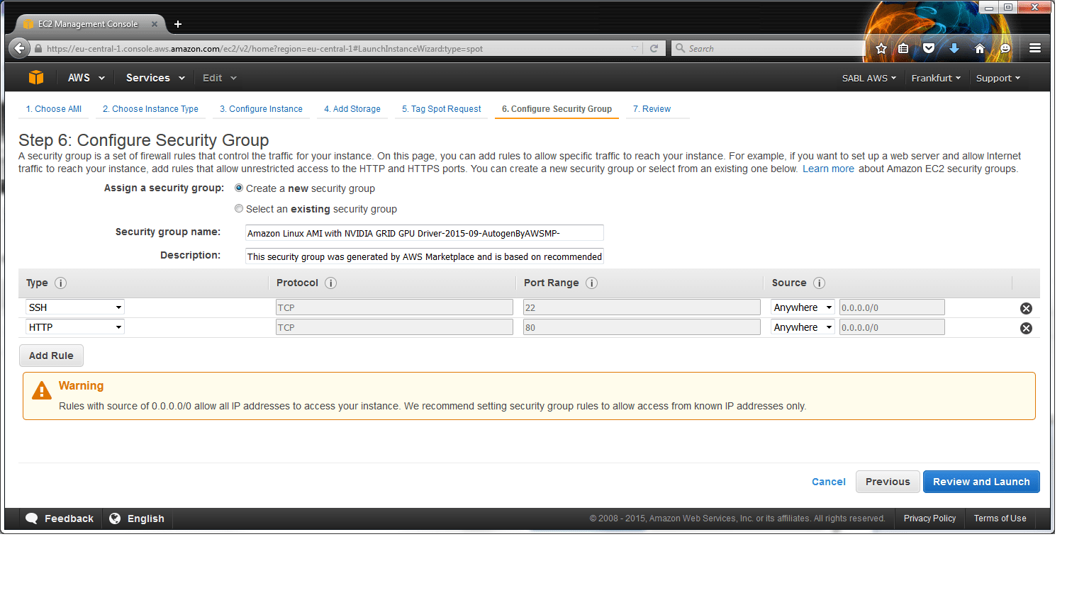 Installing and running SABL on Amazon EC2 with Nvidia GPU acceleration University of
