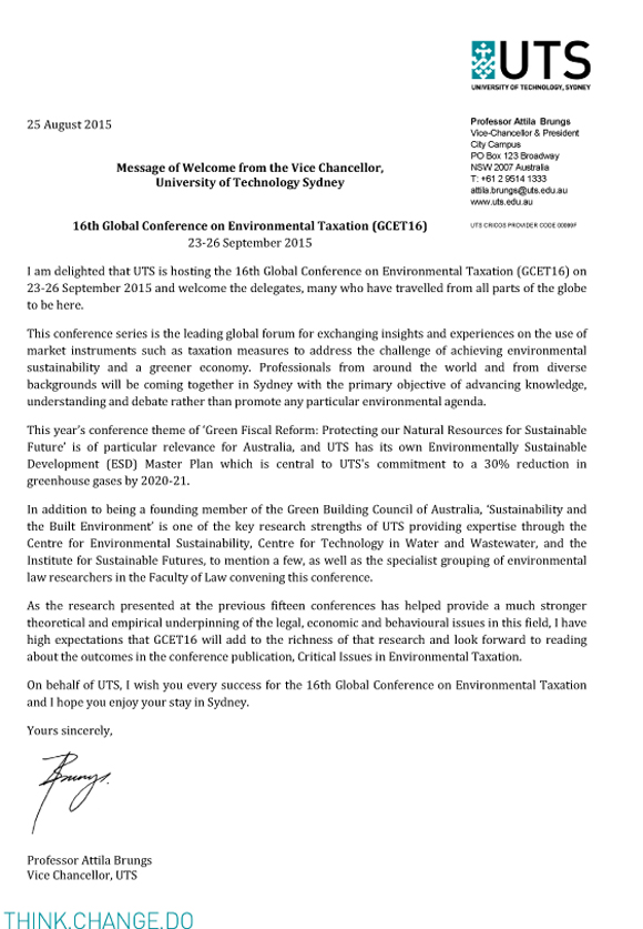 UTS Vice Chancellor's University of Technology Sydney