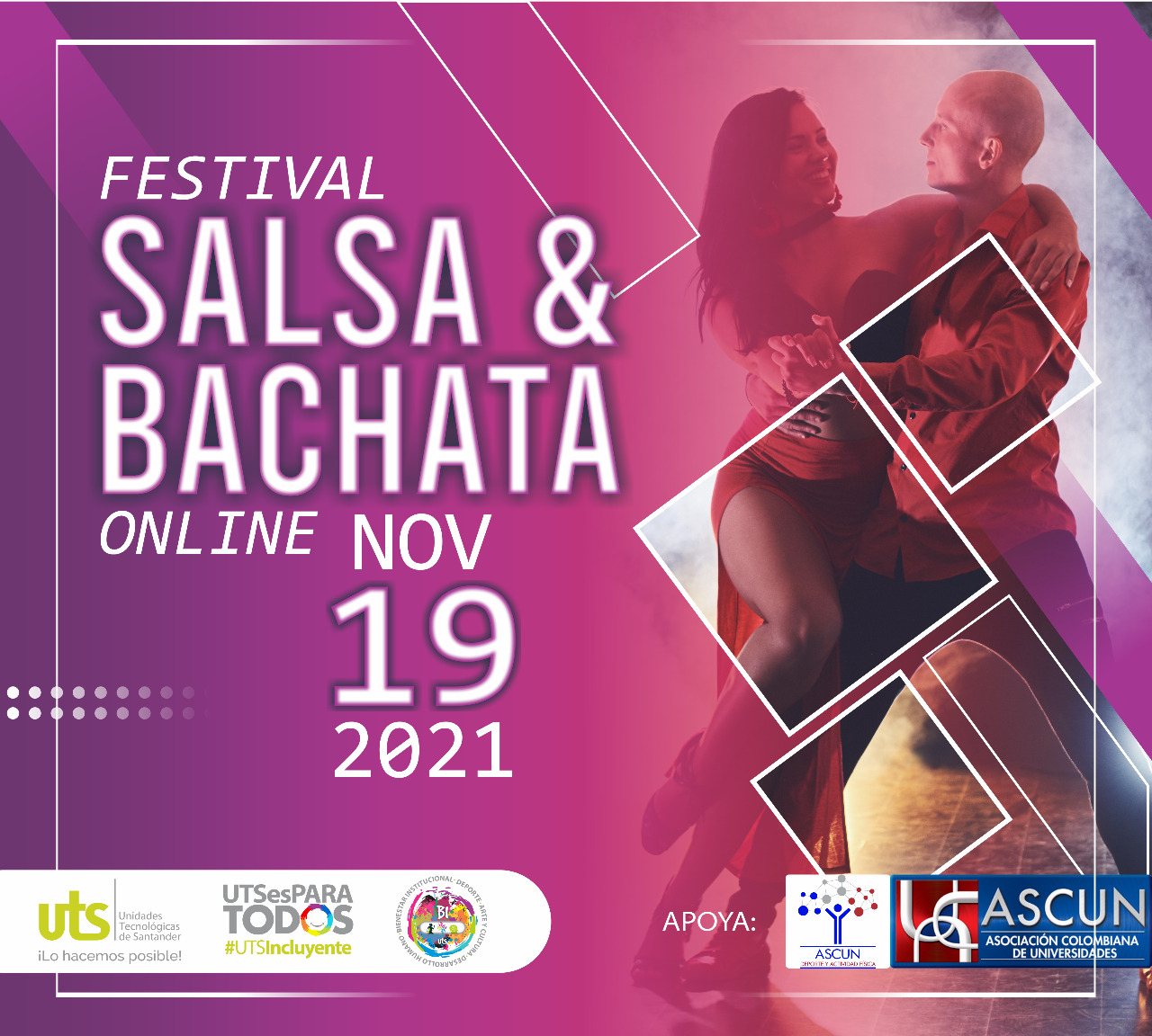 19 de noviembre, Festival de Salsa y Bachata Online 2021 Unidades