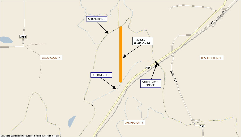 25.215 acres (Sabine River Tract) The University of Texas System