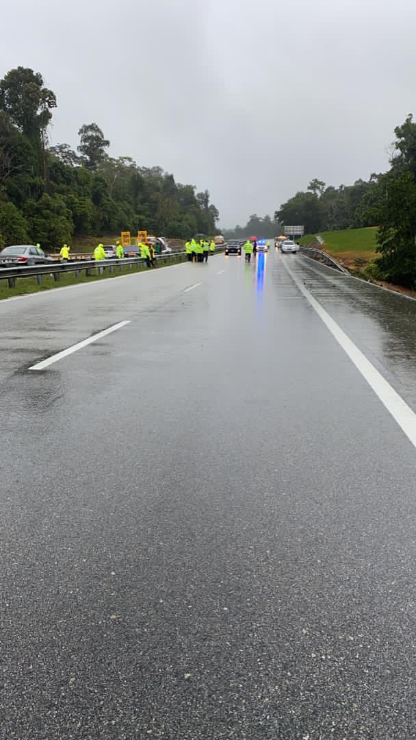 Laluan Kilometer 198 LPT1 dibuka Utusan Digital