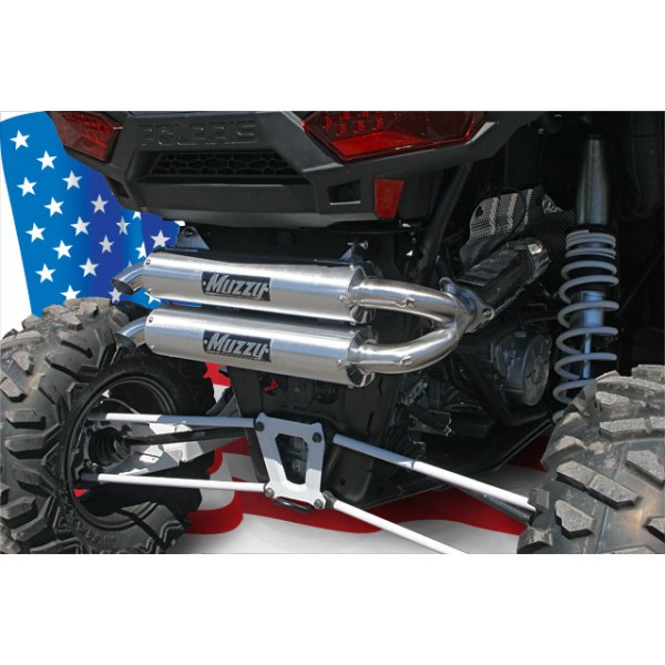 Polaris 2016 RZR XP1000 Turbo Muzzy Dual Slipon Exhaust