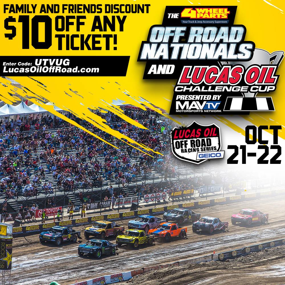 Lucas Oil OffRoad Racing Series DISCOUNT CODE For Challenge Cup in AZ