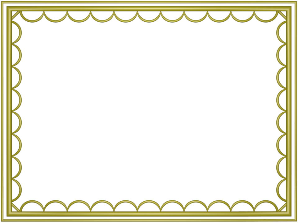 Yellow artistic loop Rectangular Powerpoint Border 3D Borders