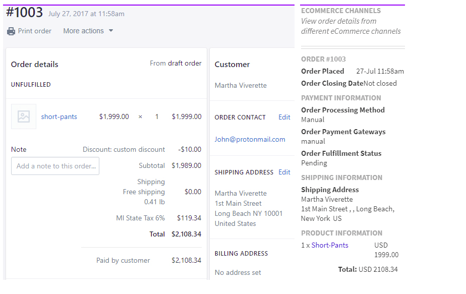(English) Shopify Order Fetch App Real Time Order Validation