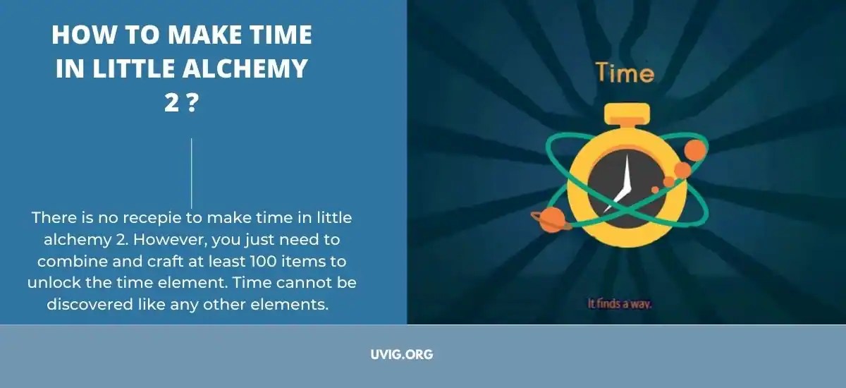 How To Make Time In Little Alchemy 2 ? Uvig
