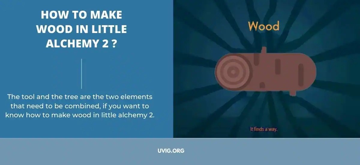 How To Make Wood In Little Alchemy 2 ? Uvig