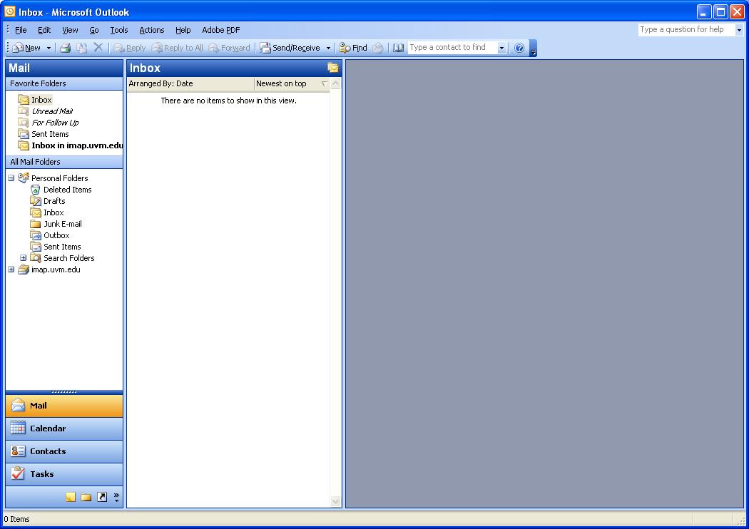 Using Microsoft Outlook 2003 Basic Configuration.