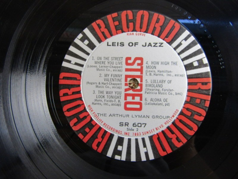 LP, The Jazz Sounds of Arthur Lyman, Leis Of Jazz, 1959 Kringwinkel
