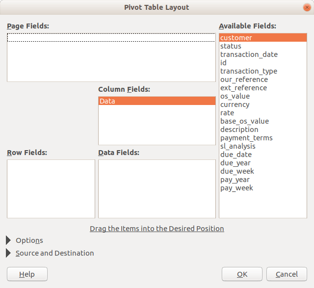 LibreOffice Pivot Tables
