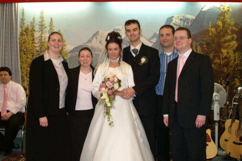 Hochzeitsbilder von Br. Bart's und Schw. Rebekka's Hochzeit