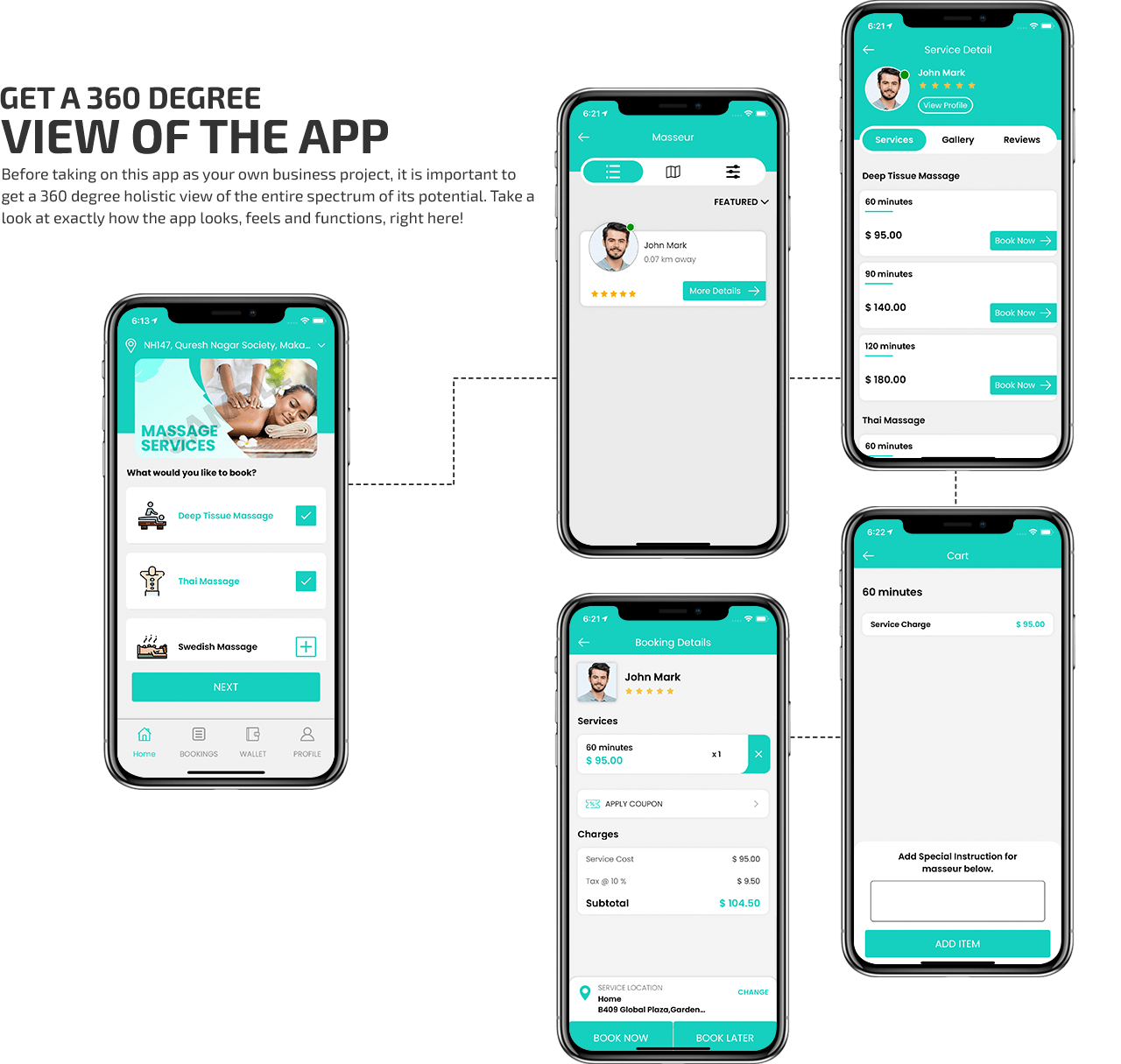 Uber for Massage Therapy App, Spa Booking app, mobile massage app