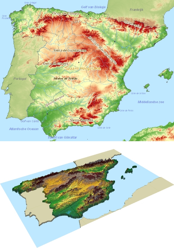 Map of Spain: offline map and detailed map of Spain