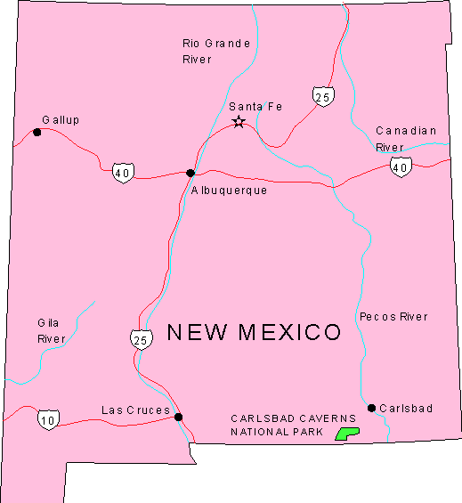 New Mexico Maps map of New Mexico