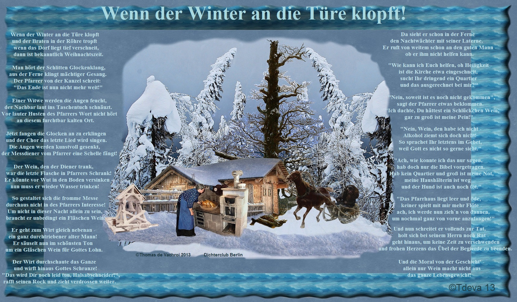 Wenn Der Winter An Die Ture Klopft Vachroi Variable
