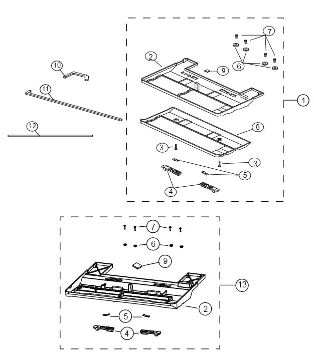 Parts book and Schematics for Riccar Models R20S R20D R20P R20UP