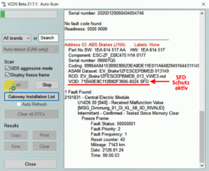 VCDS: What is SFD protection? - VAG Coding