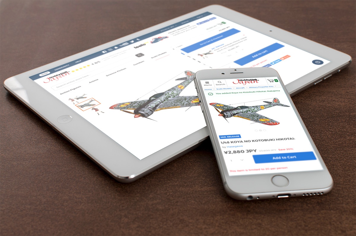 HobbyLink Japan has launched their online store with Vaimo