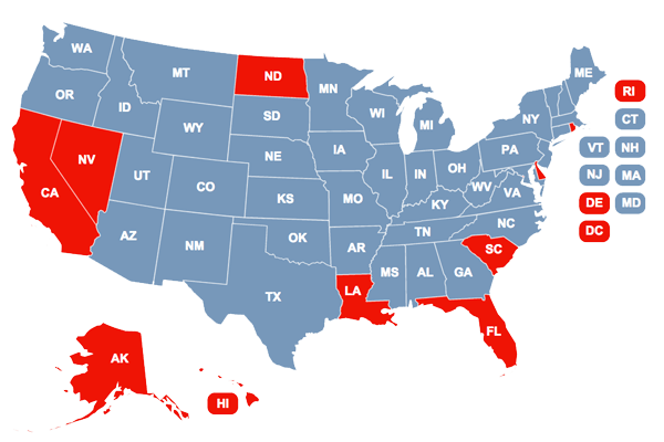 Ten Worst States for Home Insurance Buyers ValChoice