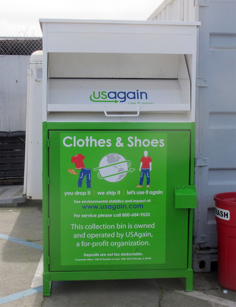 nearest clothes donation drop box Sherril Welsh