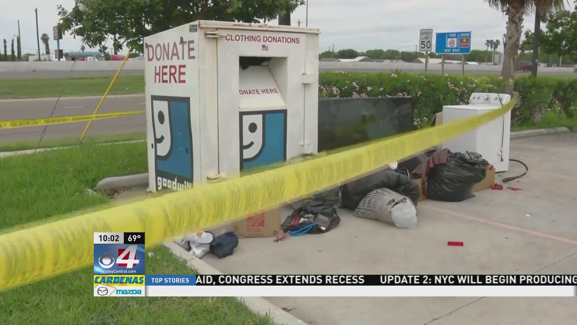 Goodwill donation boxes overflow, police step in KVEOTV