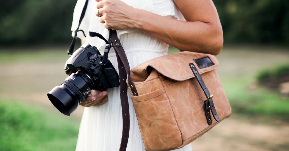 Leather Camera Bag Perfect Accessory for DSLR Photographers