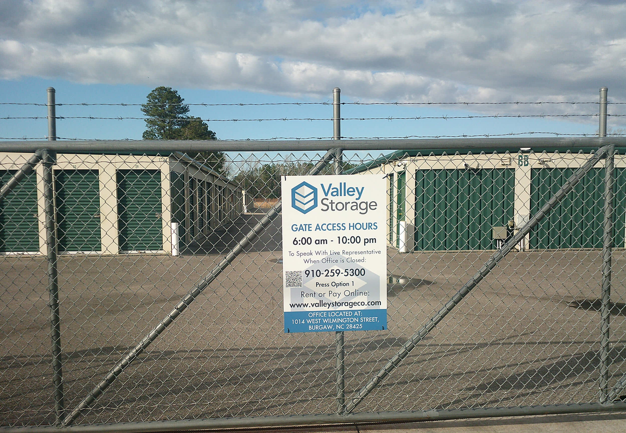 Local Storage Units in Burgaw, NC Valley Storage Co