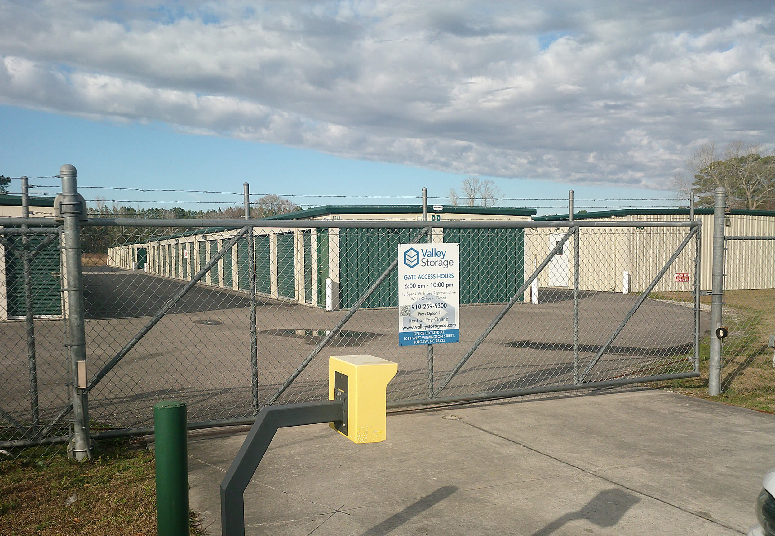 Local Storage Units in Burgaw, NC Valley Storage Co
