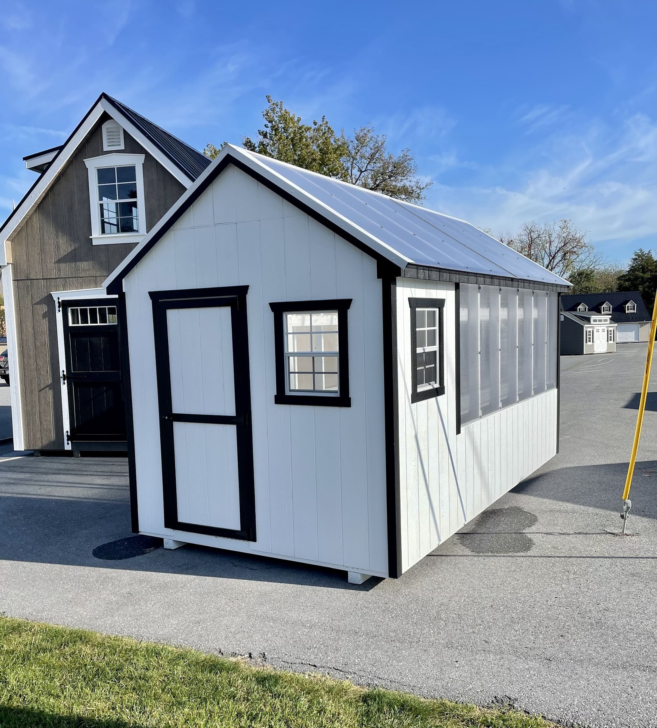 8x16 Greenhouse H3612 with Storage Area (SOLD) Valley Structures