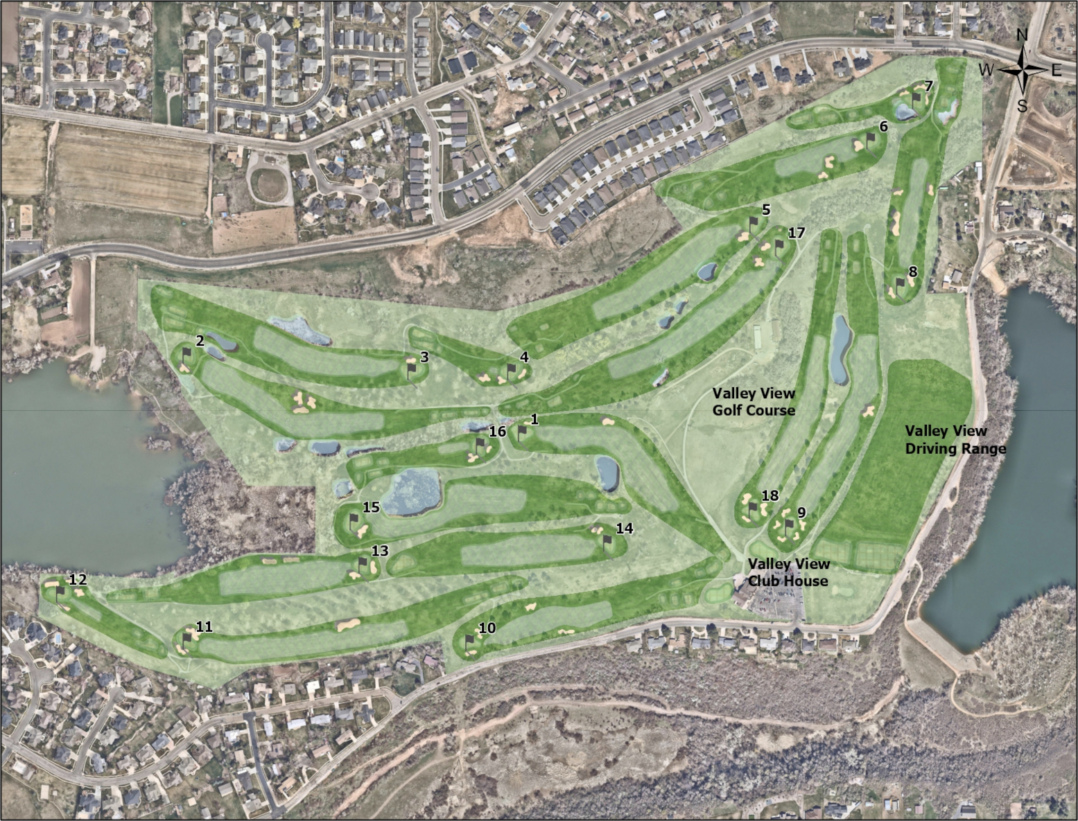 Course Map Valley View Golf Course
