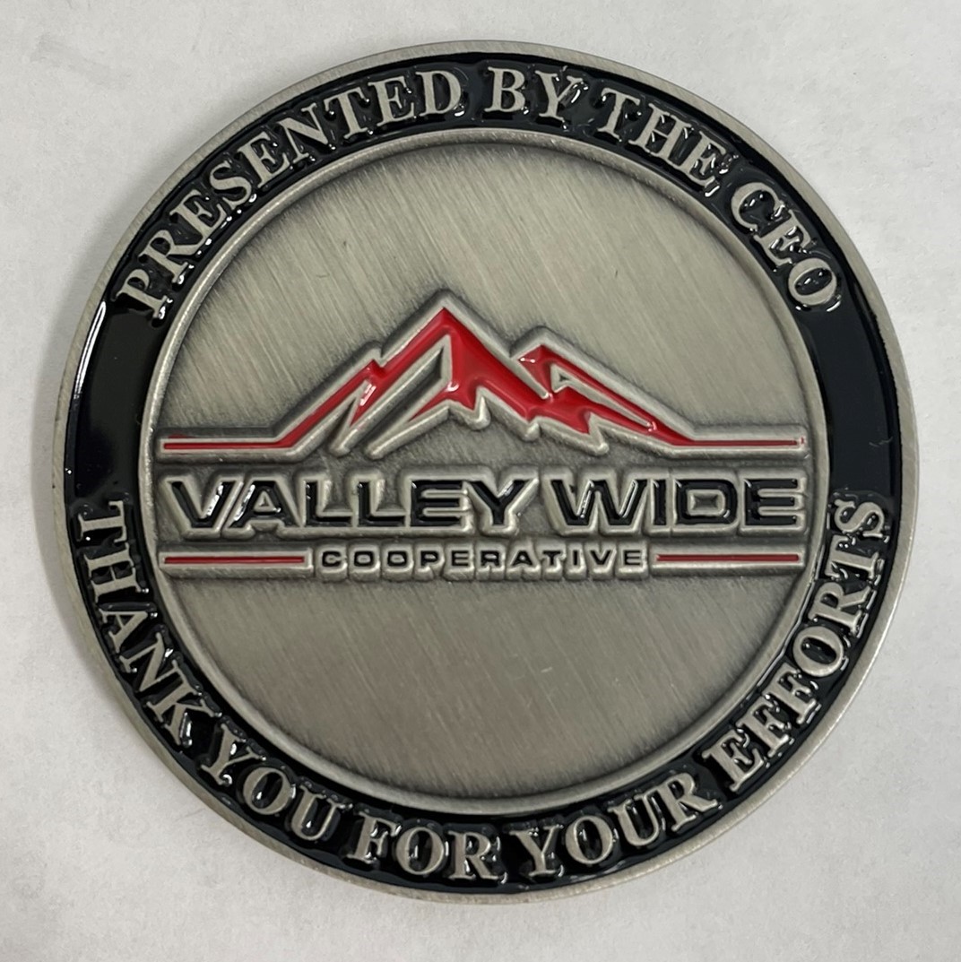 Challenge Coins Recipients for Fall 2022 Valley Wide Cooperative