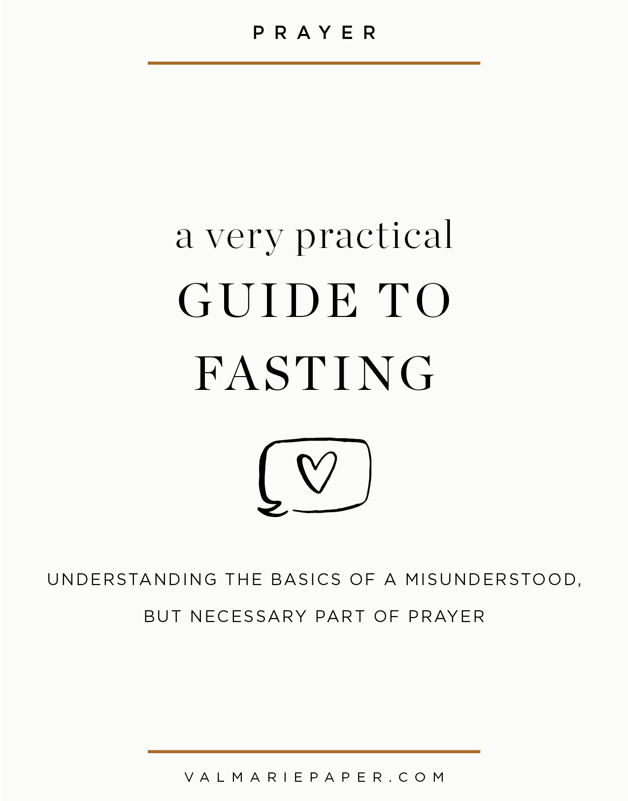 A beginner's guide to fasting • Val Marie Paper