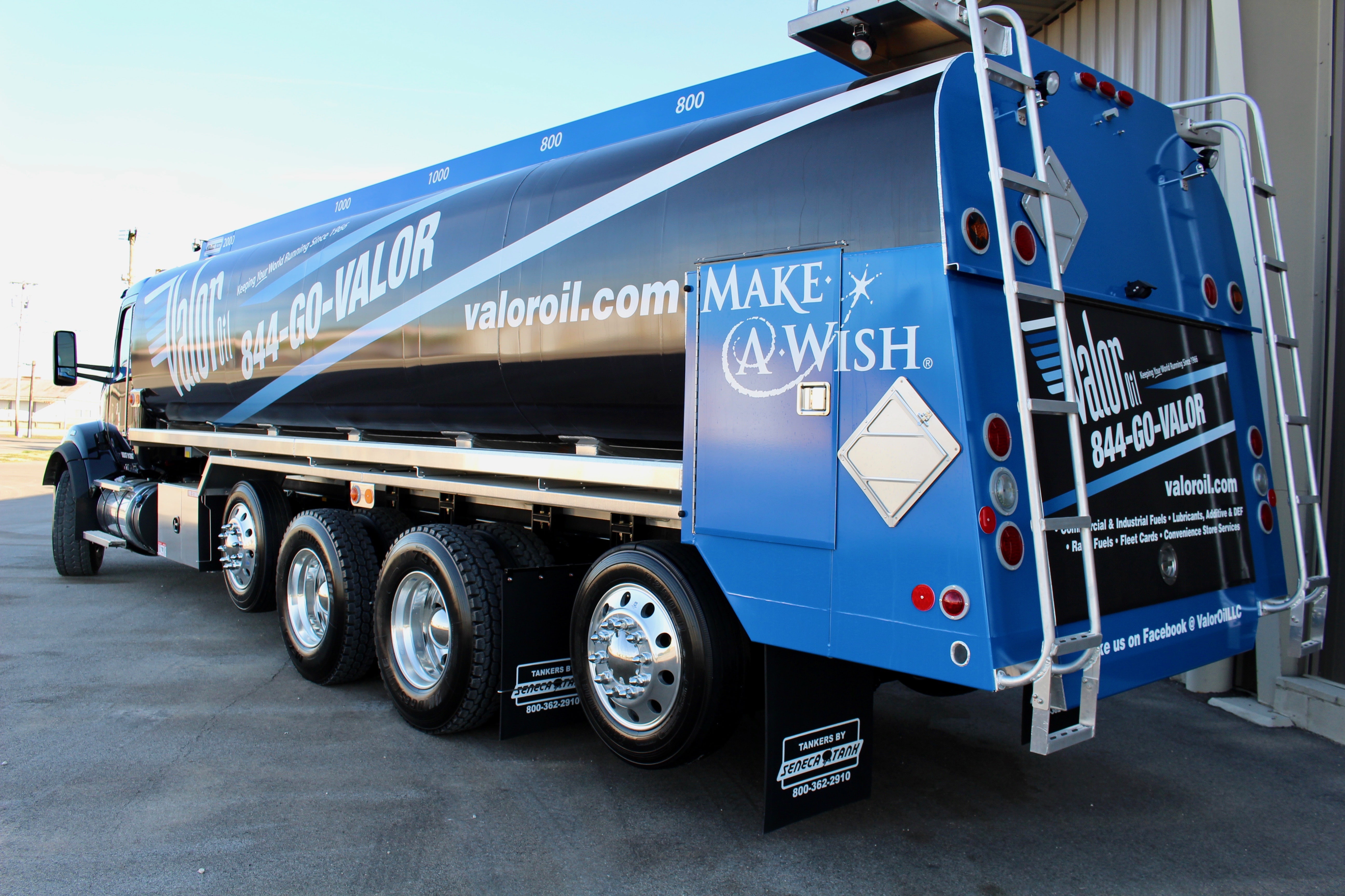 Valor unveils new truck marketing design Valor Oil Petroleum