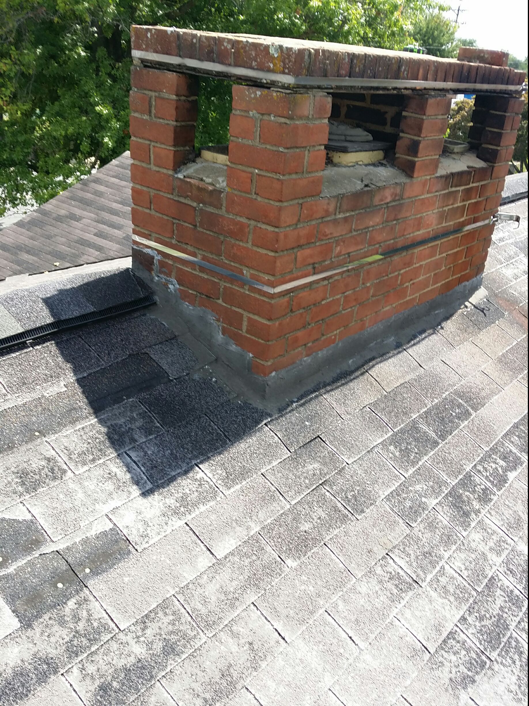 New Chimney Flashing On A Harrisonburg Roof Valley Roofing