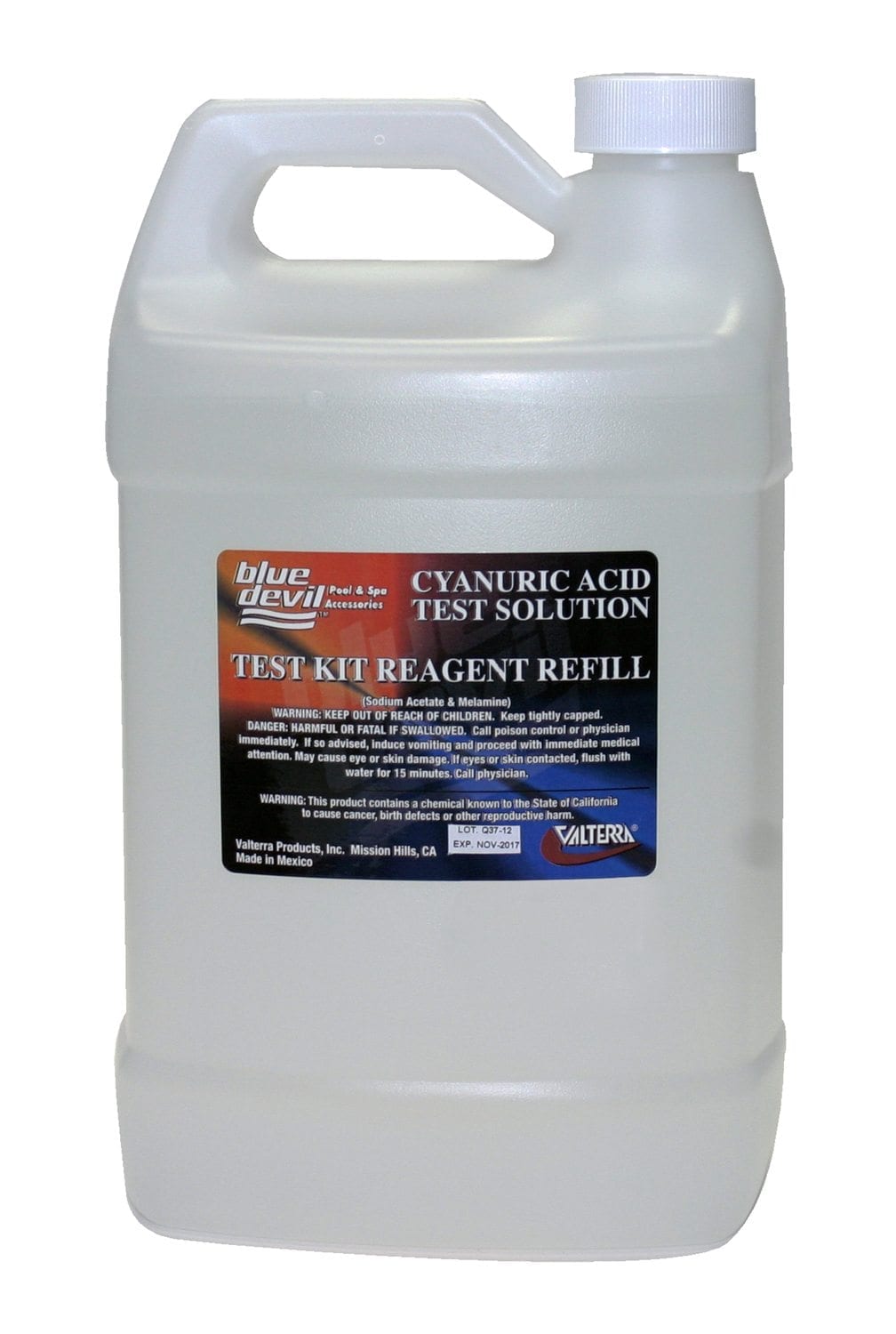 Cyanuric Acid Test, Gallon (128 Oz) Bottle
