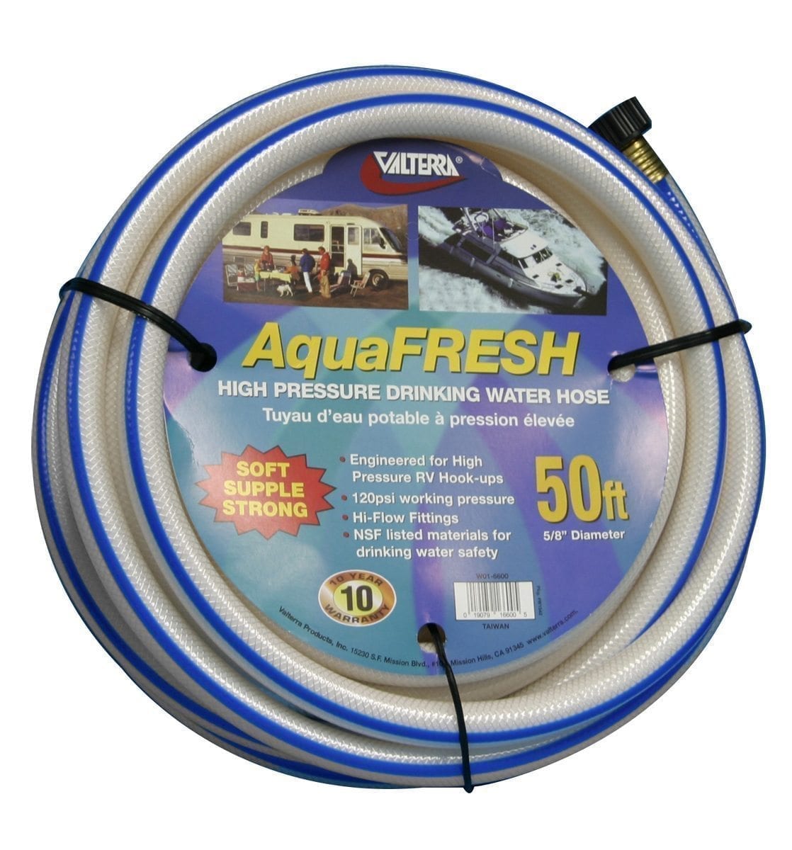 Drinking Water Hose, 5/8″ X 50′, White - Valterra.com | Valterra.com