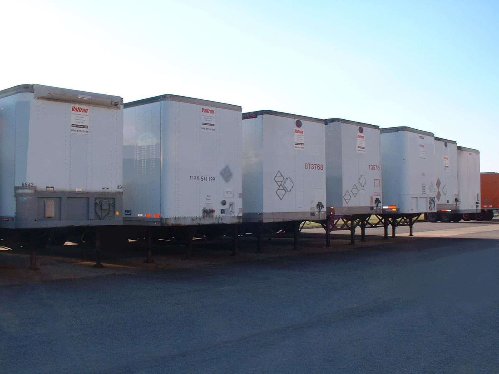 Dock Height Storage Trailers for Rent Valtran