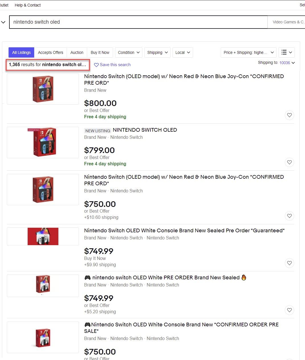 More eBay Presale Violations