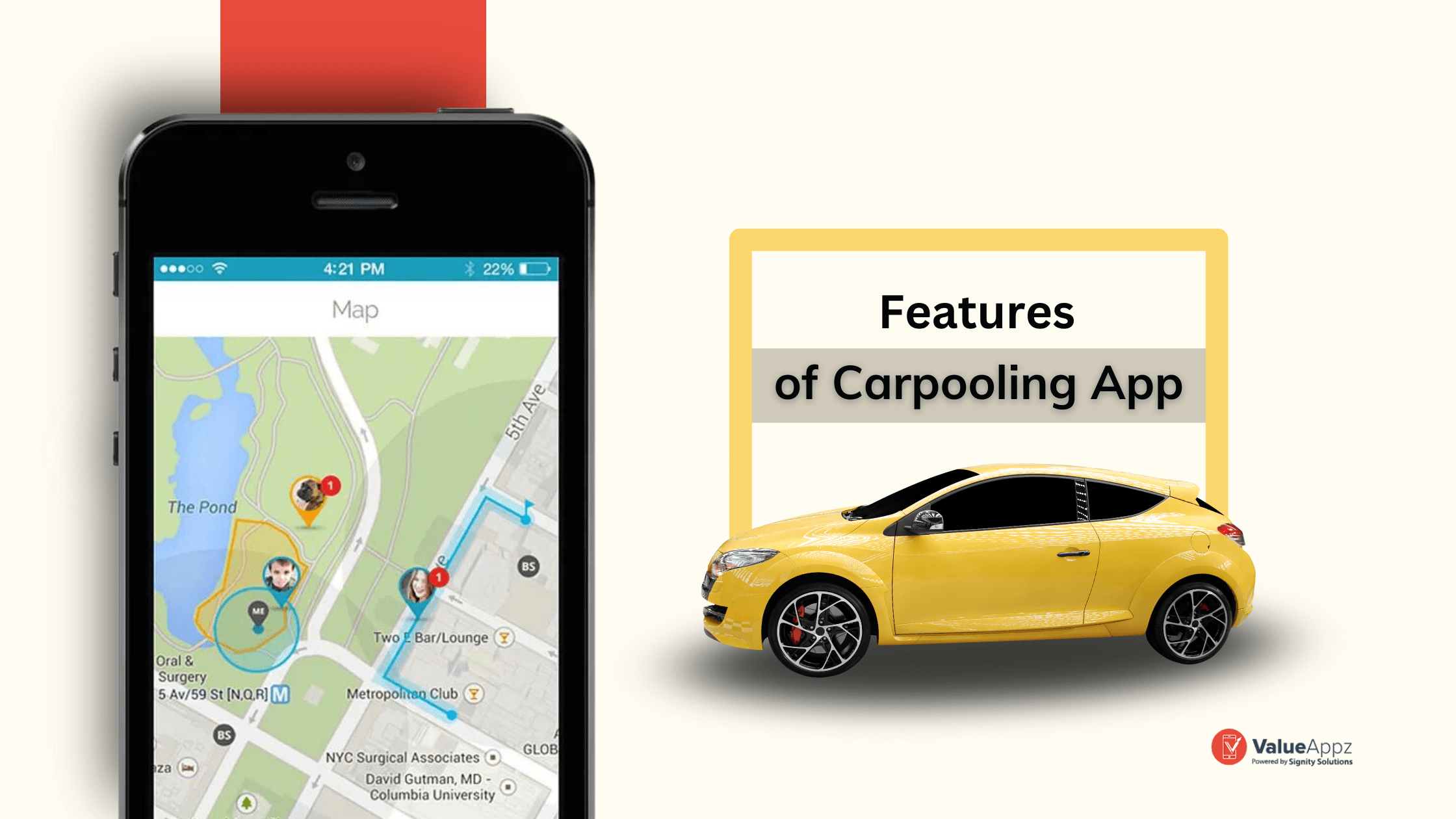 Comprehensive List of Features for a Carpooling App Platform